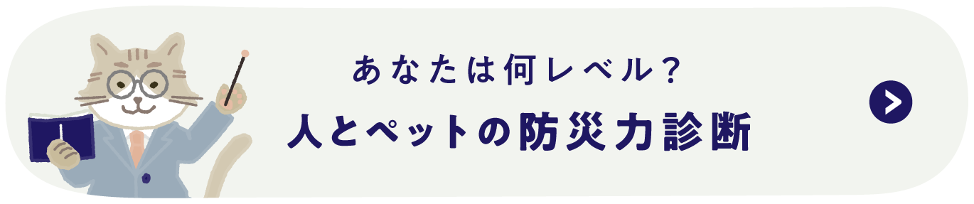 あなたは何レベル？人とペットの防災力診断